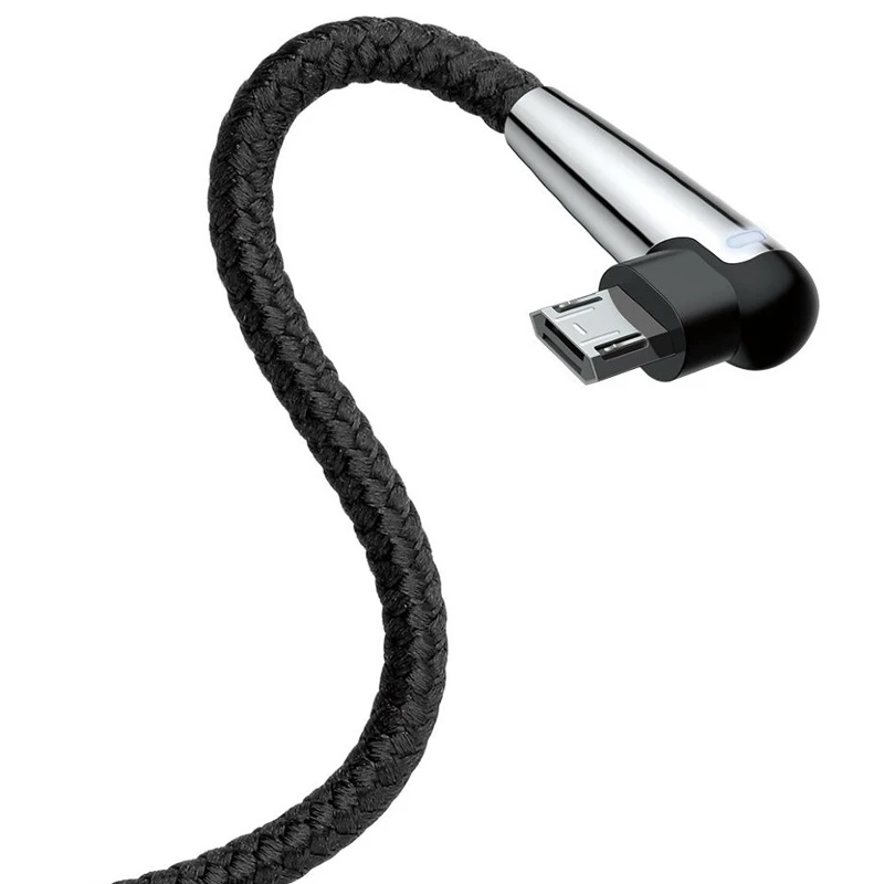 کابل میکرو یو اس بی Baseus Sharp-Bird CAMMVP-E01 2.4A 1m یکسر L