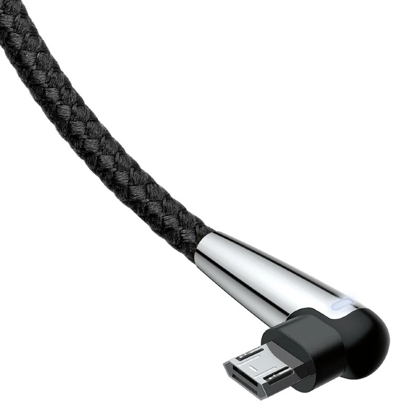 کابل میکرو یو اس بی Baseus Sharp-Bird CAMMVP-E01 2.4A 1m یکسر L