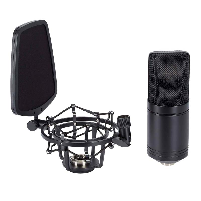 میکروفون کندانسور Boya BY-M800 + پاپ فیلتر
