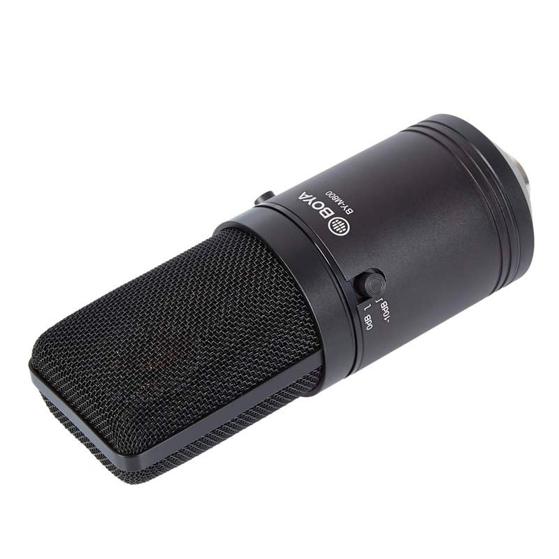 میکروفون کندانسور Boya BY-M800 + پاپ فیلتر