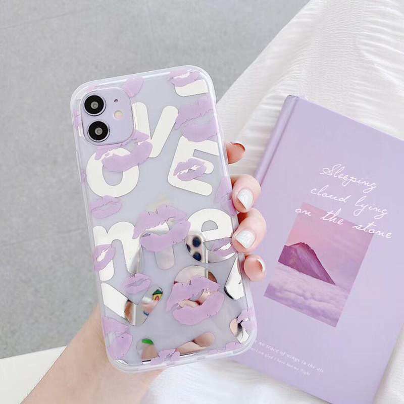 قاب IMD هولوگرامی طرح لاو iPhone X/XS