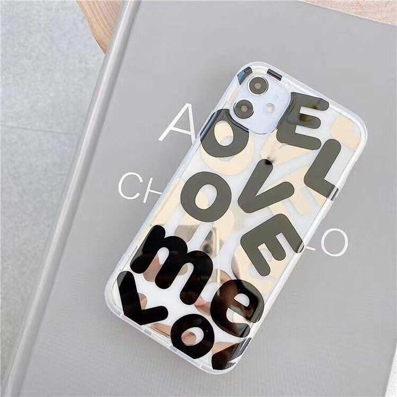 قاب IMD هولوگرامی طرح لاو iPhone X/XS