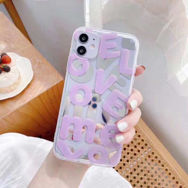 قاب IMD هولوگرامی طرح لاو iPhone X/XS
