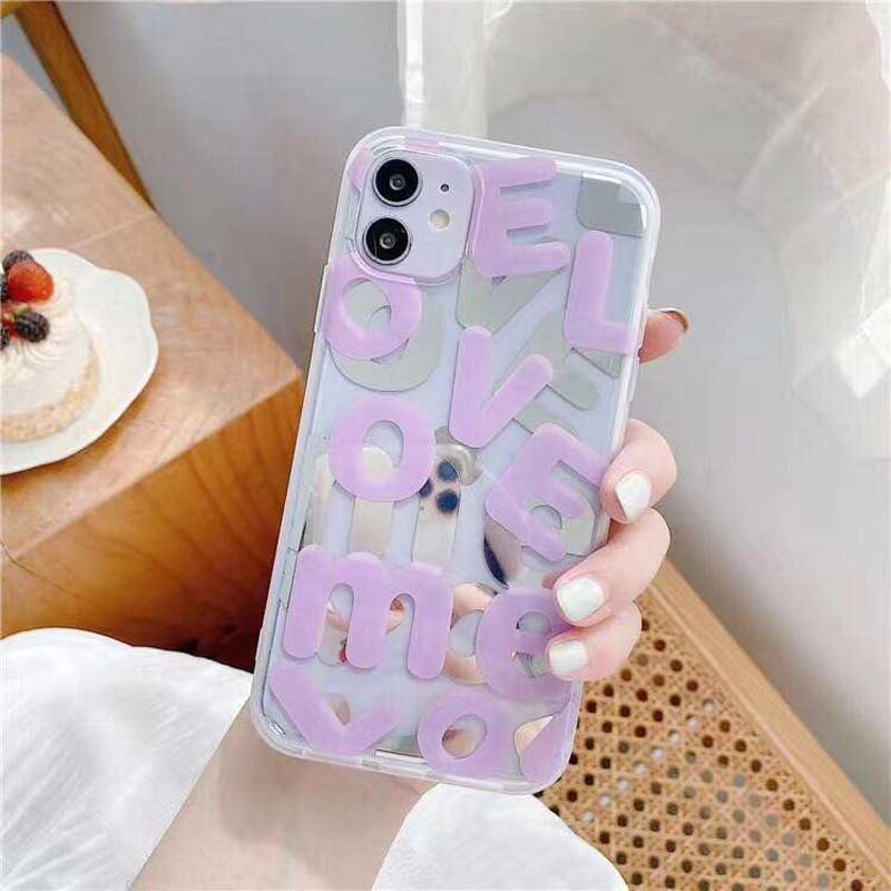 قاب IMD هولوگرامی طرح لاو iPhone X/XS