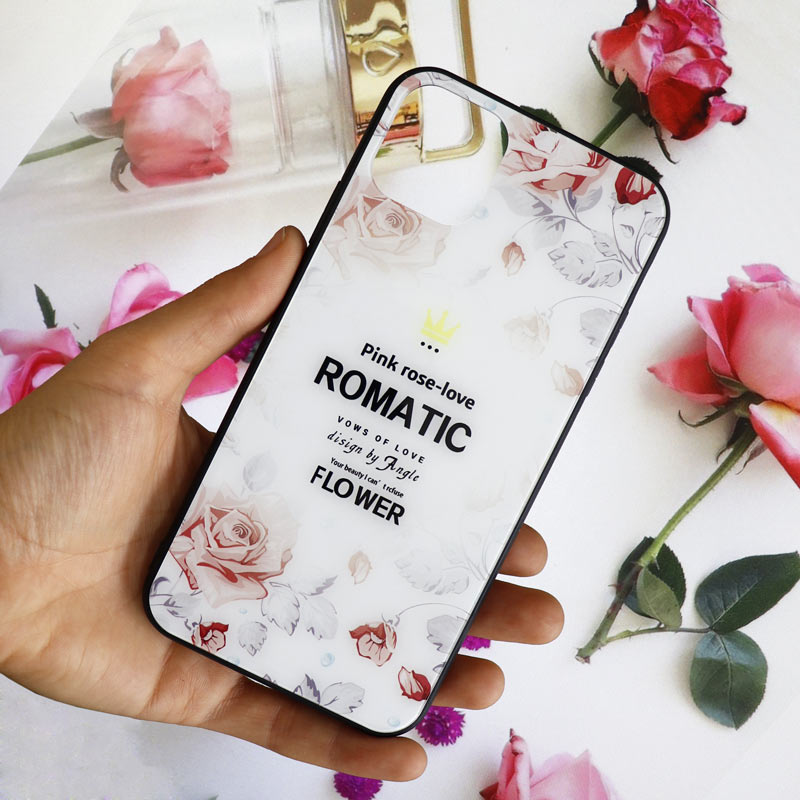 قاب Rose Love پشت گلسی iPhone 11 Pro Max