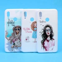 قاب فانتزی سفید طرح دختر هواوی Honor 10 Lite