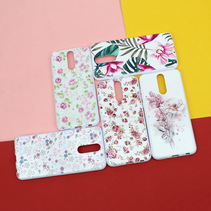 قاب فانتزی سفید طرح گل هواوی Mate 10 Lite