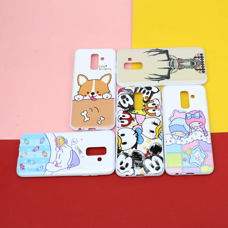 قاب فانتزی سفید طرح کارتونی سامسونگ A6 Plus