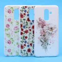 قاب فانتزی سفید طرح گل سامسونگ J8