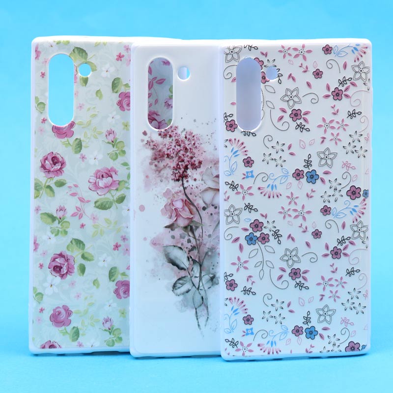 قاب فانتزی سفید طرح گل سامسونگ Note 10