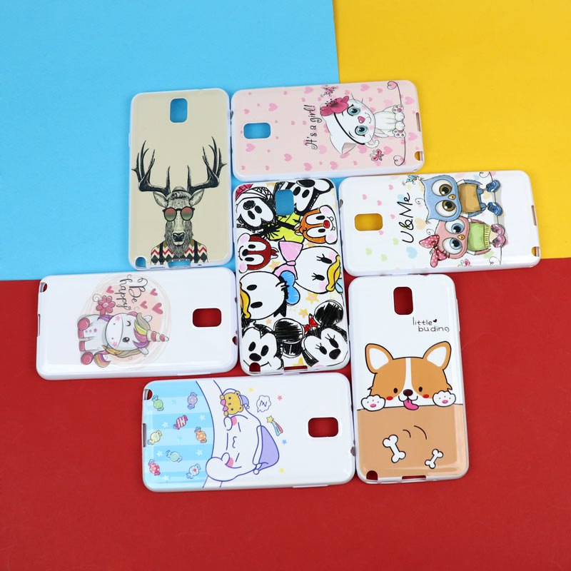 قاب فانتزی سفید طرح کارتونی سامسونگ Note 3