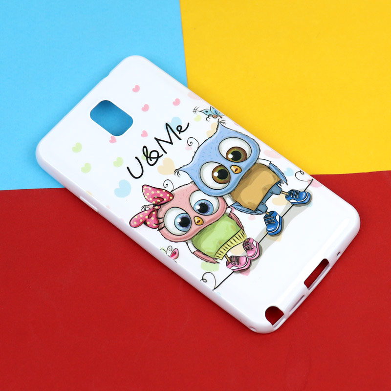 قاب فانتزی سفید طرح کارتونی سامسونگ Note 3