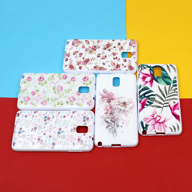قاب فانتزی سفید طرح گل سامسونگ Note 3