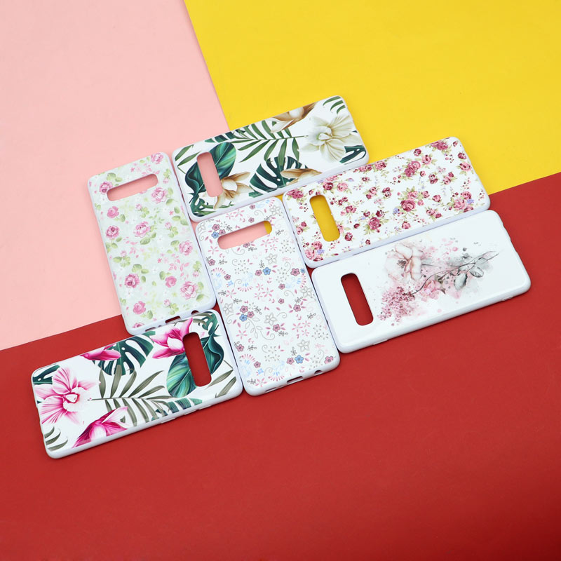 قاب فانتزی سفید طرح گل سامسونگ S10 Plus