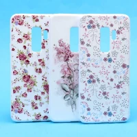 قاب فانتزی سفید طرح گل سامسونگ S9 Plus