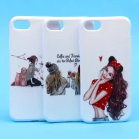 قاب فانتزی سفید طرح دختر آیفون iPhone 7/8