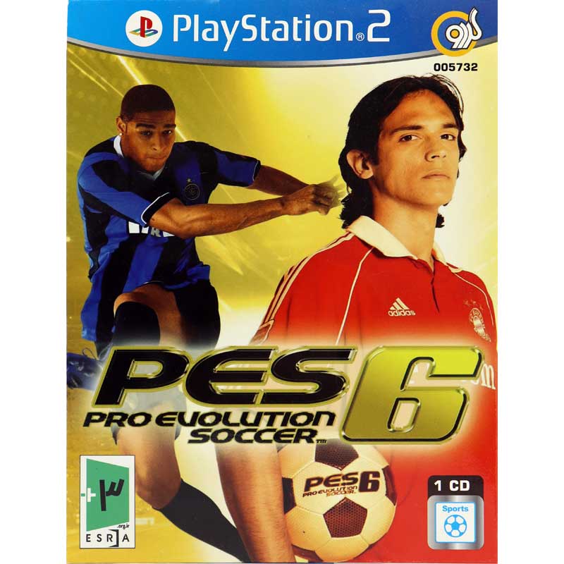 بازی PES 6 PRO Evolution Soccer گردو مناسب برای PS2