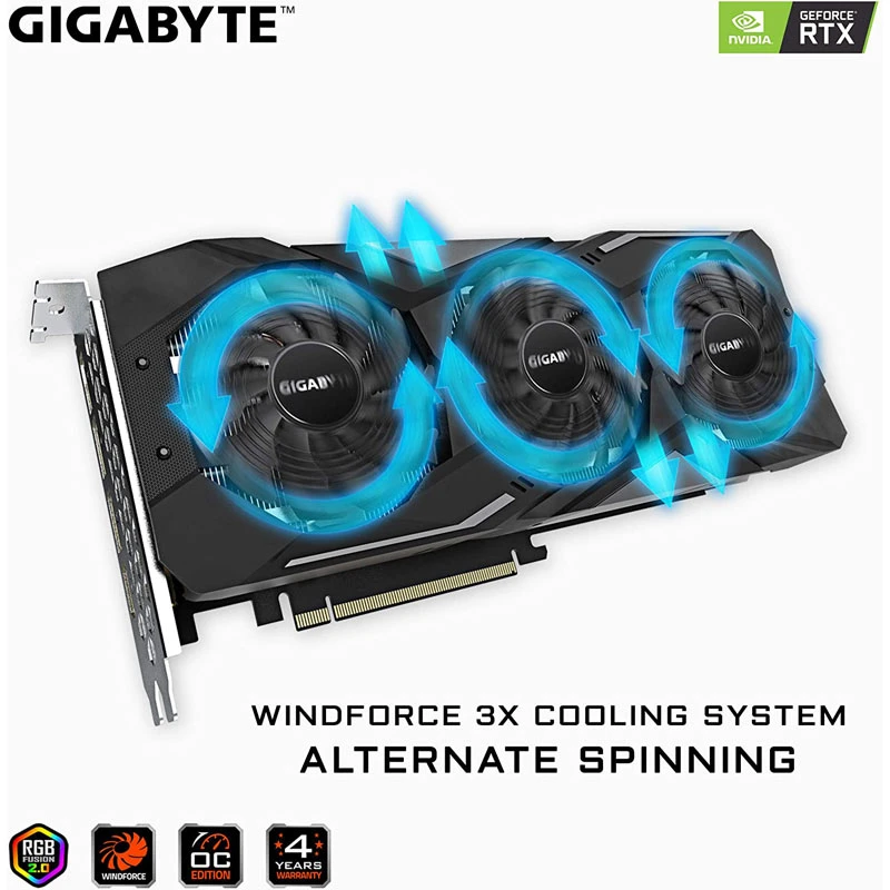 کارت گرافیک Gigabyte GeForce RTX2080 OC 8GB GDDR6 256bit