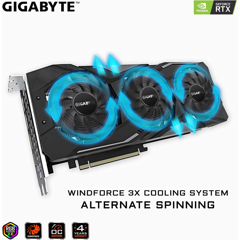 کارت گرافیک Gigabyte GeForce RTX2080 OC 8GB GDDR6 256bit
