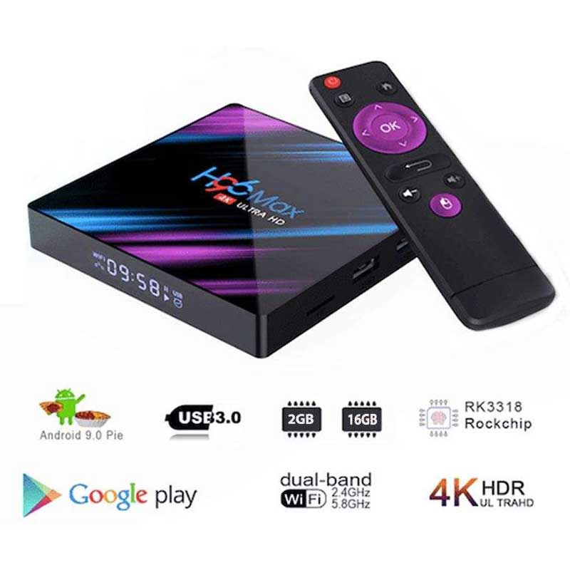 اندروید باکس H96 Max 16GB + ریموت کنترل