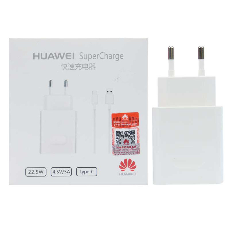 شارژر دیواری فست شارژ Huawei Super Charge PD 22.5W + کابل Type-C
