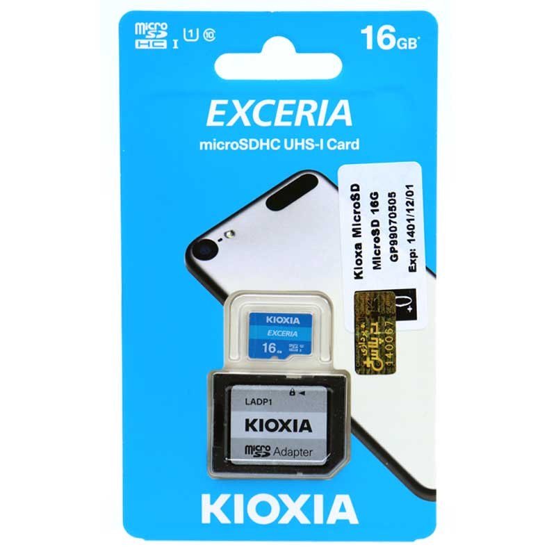 رم میکرو 16 گیگ کیوکسیا Kioxia EXCERIA U1 C10 100MB/s + خشاب