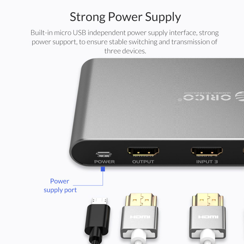 سوییچ Orico HS3-A1 3In 1Out HDMI