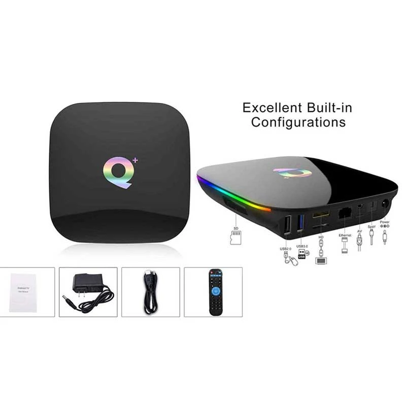 اندروید باکس Q Plus 32GB + ریموت کنترل