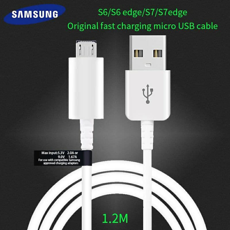 کابل اصلی میکرو یو اس بی Samsung Galaxy S6 120cm