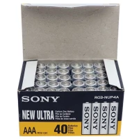 باتری نیم قلمی Sony New Ultra R6 1.5V AAA شرینک بسته 40 عددی