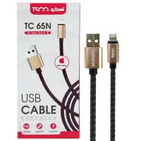 کابل آیفونی TSCO TC 65N 2.1A 1m روکش چرمی