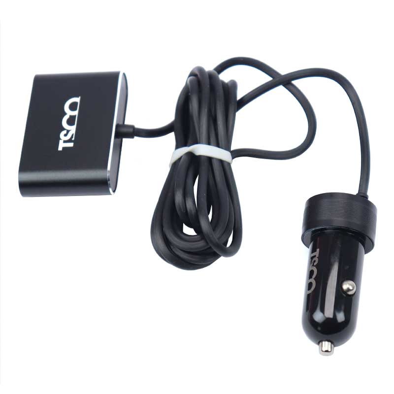 شارژر فندکی فست شارژ TSCO TCG-33 3+1 Ports QC3 7.2A