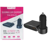 شارژر فندکی فست شارژ TSCO TCG-33 3+1 Ports QC3 7.2A