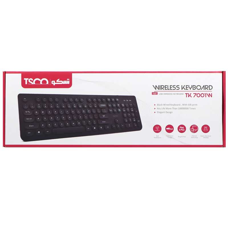 کیبورد بی سیم تسکو TK 7001W