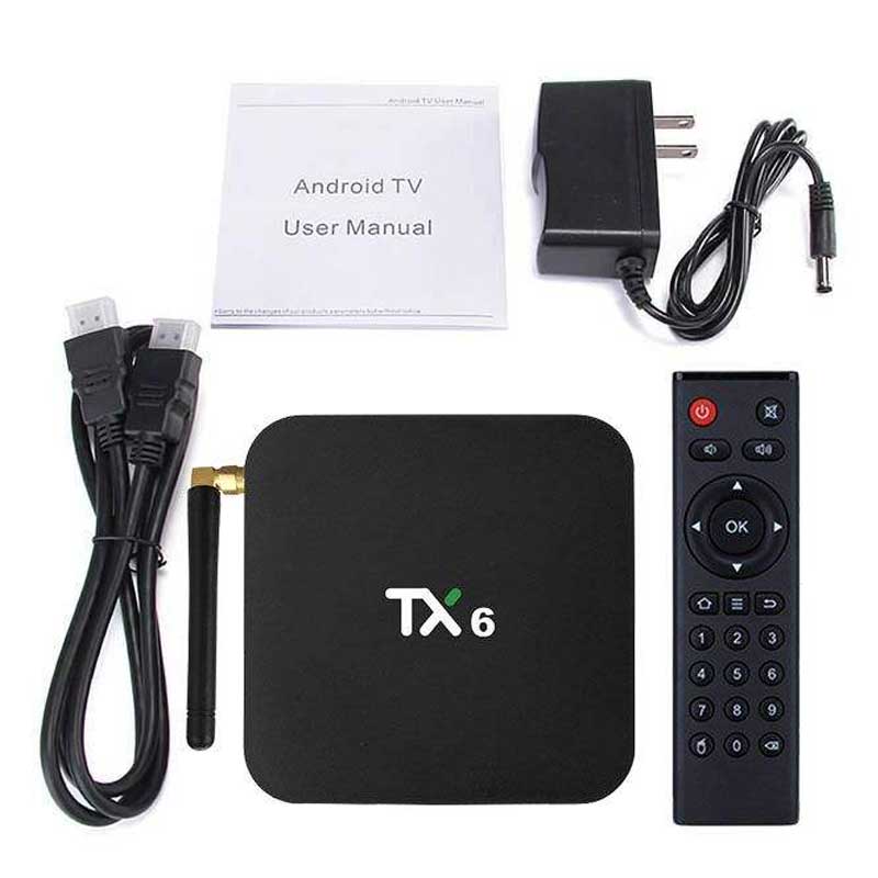 اندروید باکس TX6-A 32GB 4K + ریموت کنترل