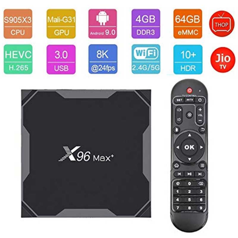 اندروید باکس X96 MAX Plus 16GB + ریموت کنترل