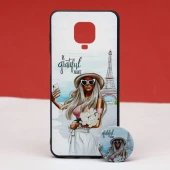 قاب طرحدار + پاپ سوکت Xiaomi Redmi Note 9 Pro کد4 سری B