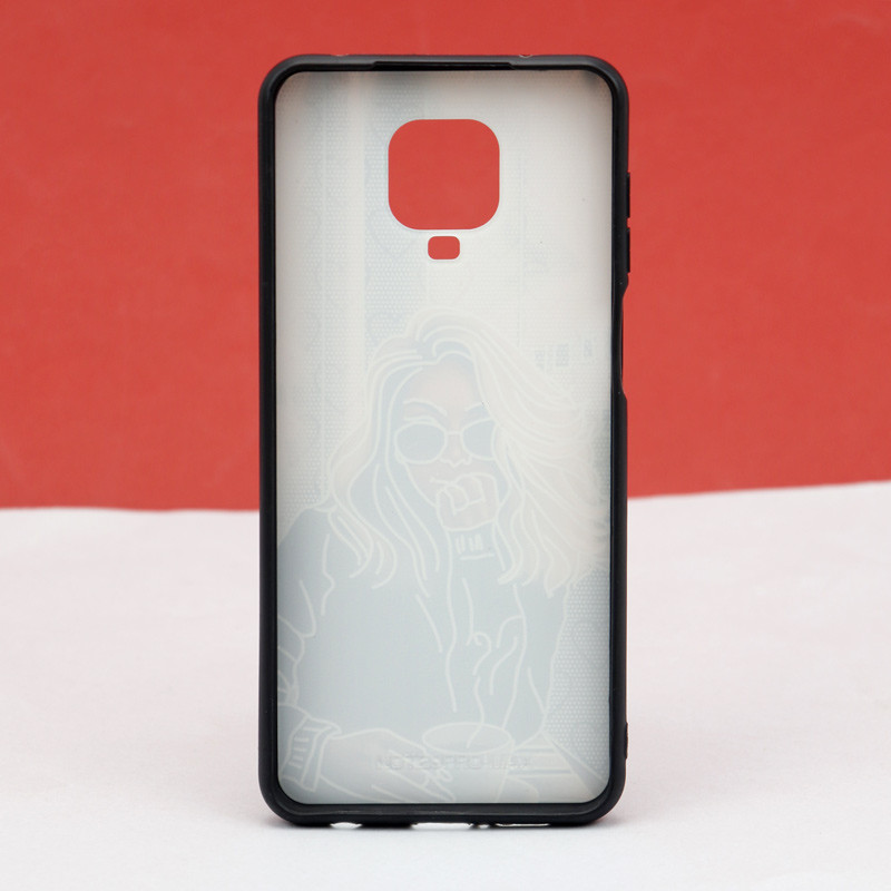 قاب طرحدار + پاپ سوکت Xiaomi Redmi Note 9 Pro کد4 سری B