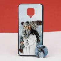 قاب طرحدار + پاپ سوکت Xiaomi Redmi Note 9 Pro کد5 سری B