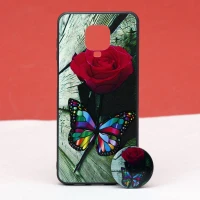 قاب طرحدار + پاپ سوکت Xiaomi Redmi Note 9 Pro کد7 سری B