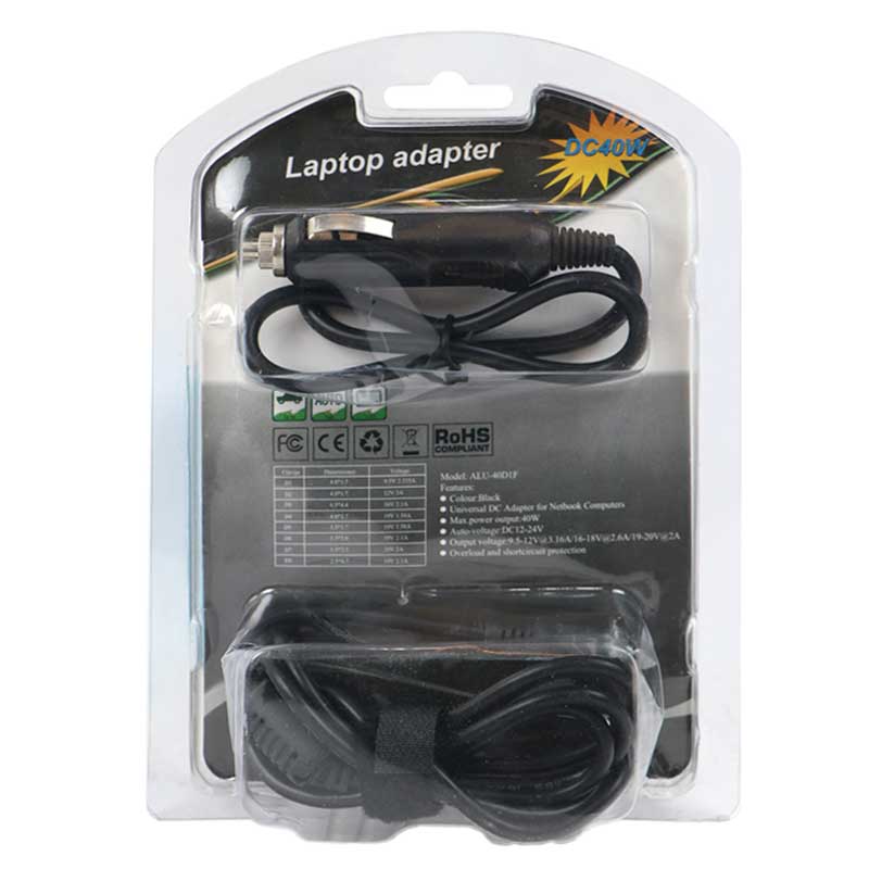 شارژر لپ تاپ فندکی 8 سر ALU-40DIF 40W
