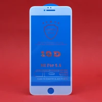 گلس تمام چسب iPhone 6 Plus 10D سفید