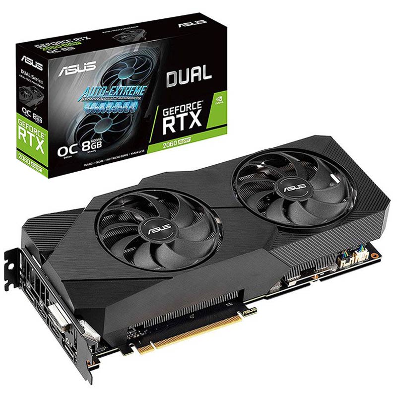 کارت گرافیک ASUS Dual GeForce RTX2060 Super O8G EVO GDDR6 256Bit
