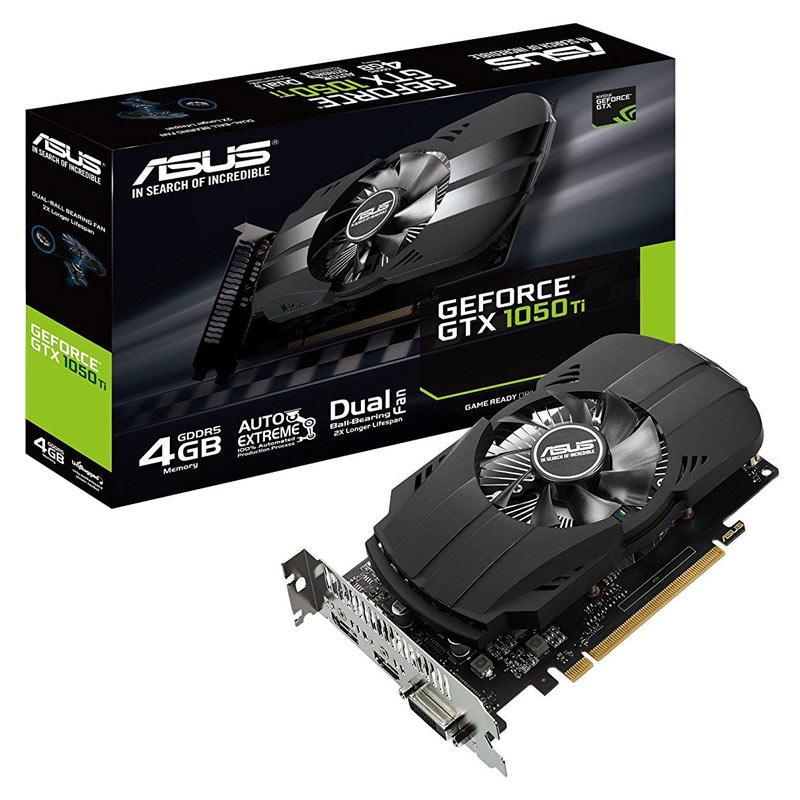 کارت گرافیک ASUS Phoenix GeForce GTX1050TI 4GB GDDR5 128Bit