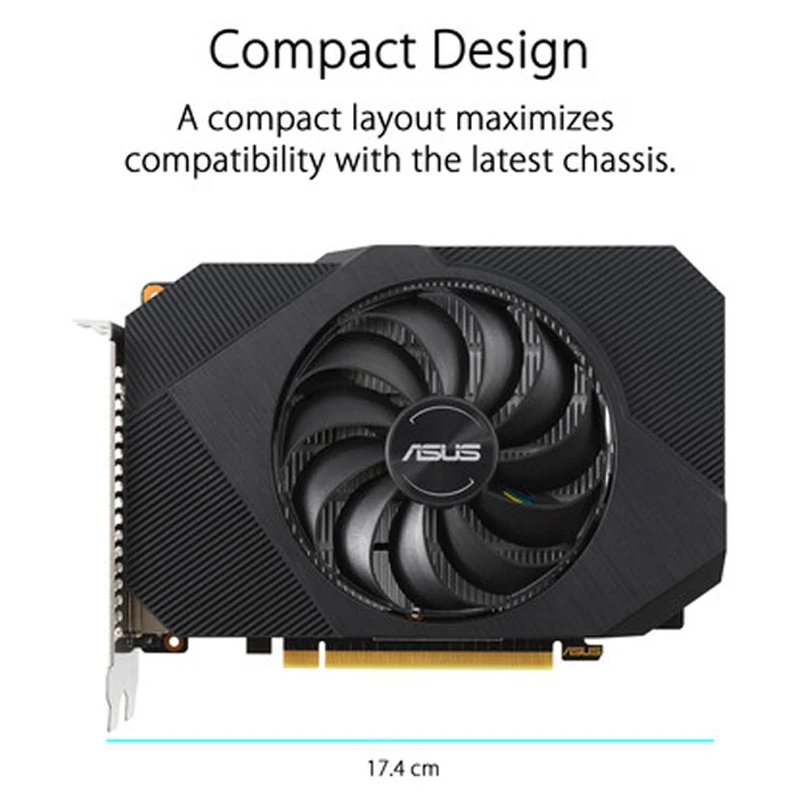 کارت گرافیک ASUS Phoenix Series GeForce GTX1650 O4GB GDDR6 128Bit