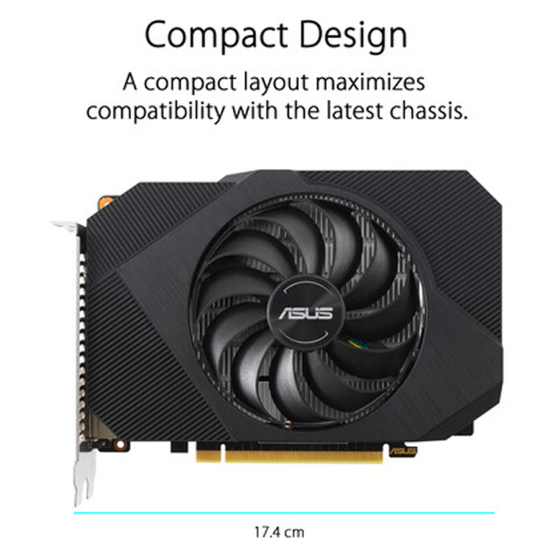 کارت گرافیک ASUS Phoenix Series GeForce GTX1650 O4GB GDDR6 128Bit