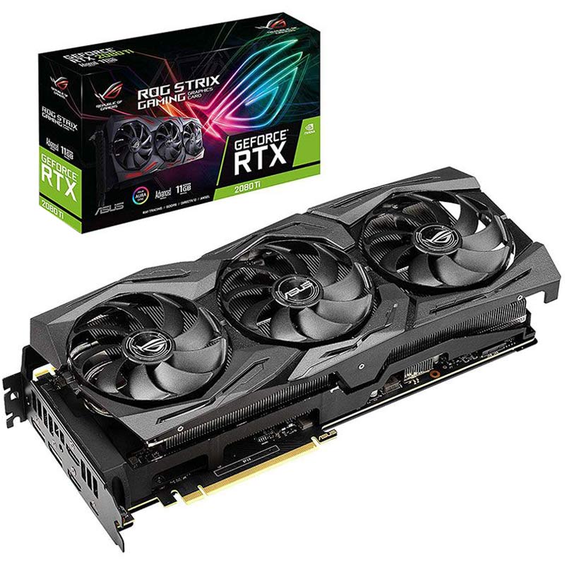 کارت گرافیک ASUS Rog Strix GeForce RTX2080TI Advanced A11G GDDR6 352Bit