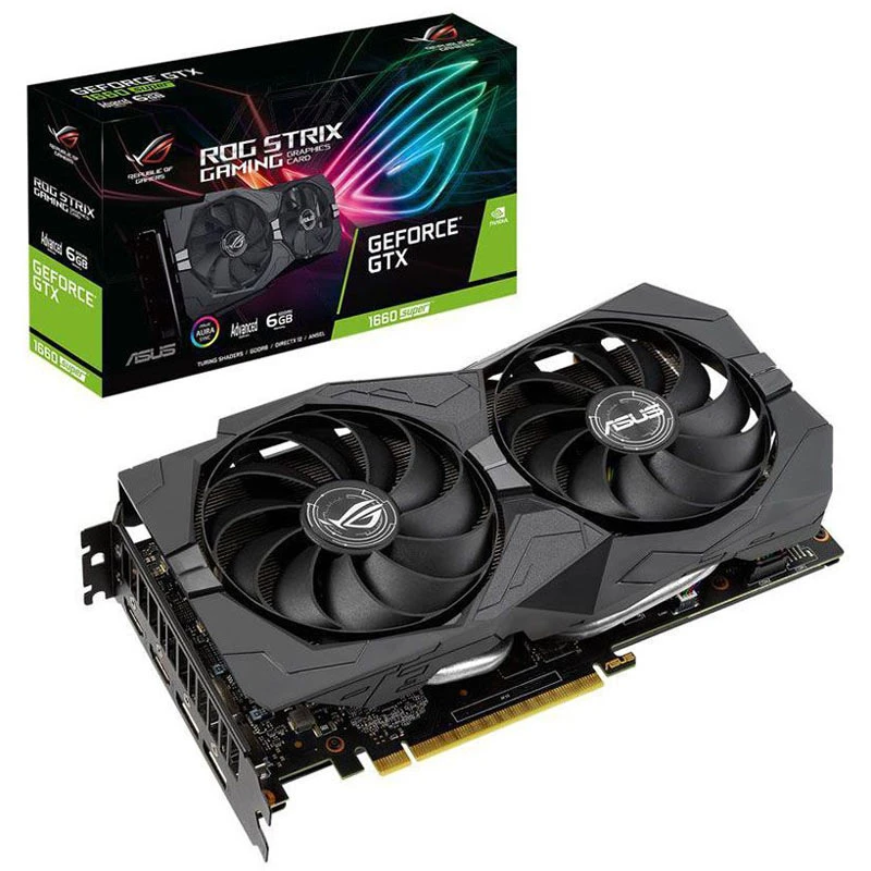 کارت گرافیک ASUS Rog Strix GeForce GTX1660 Super A6G GDDR6 192Bit