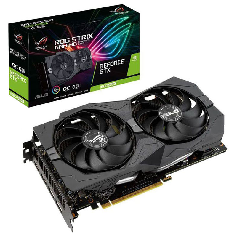 کارت گرافیک ASUS Rog Strix GeForce GTX1660 Super O6G GDDR6 192Bit
