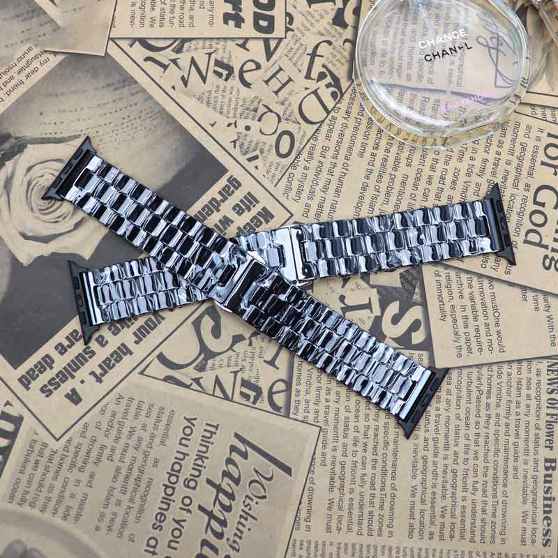 بند اپل واچ سرامیکی طرح رولکس 42/44mm